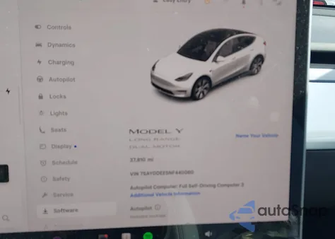 2022 Tesla Model Y Long Range Dual Motor All-Wheel Drive from USA, damaged, VIN 7SAYGDEE5NF440060